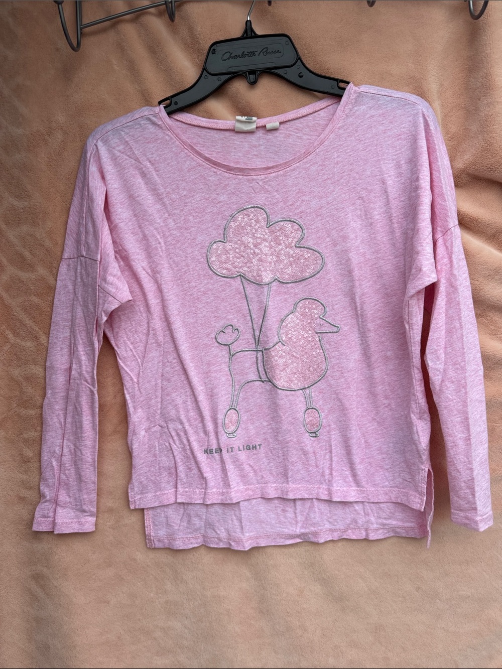 Girls XL/12 Pink Poodle Shirt